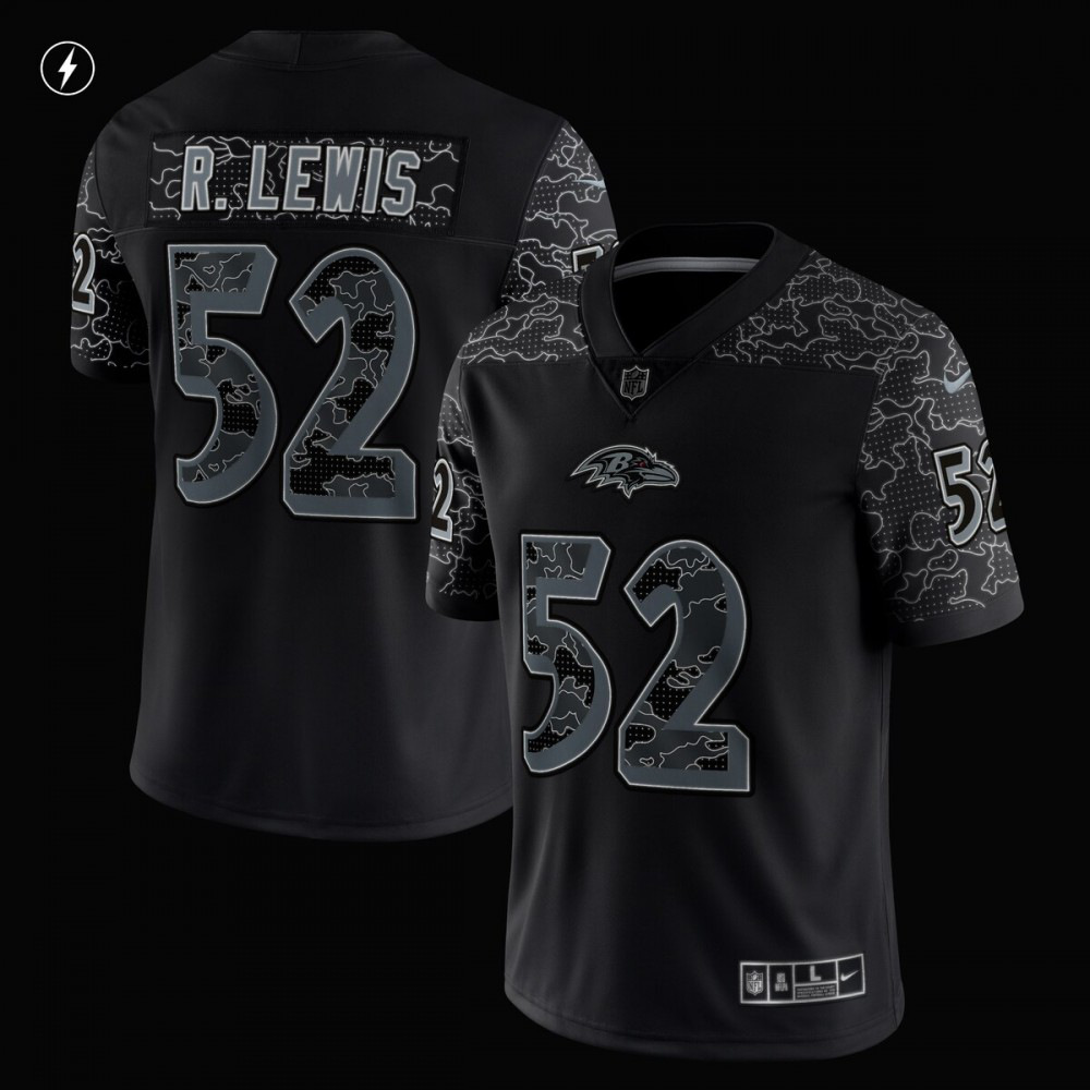Ray Lewis Baltimore Ravens Nike Retired Player RFLCTV Limited Jersey - Black-Profan Arena